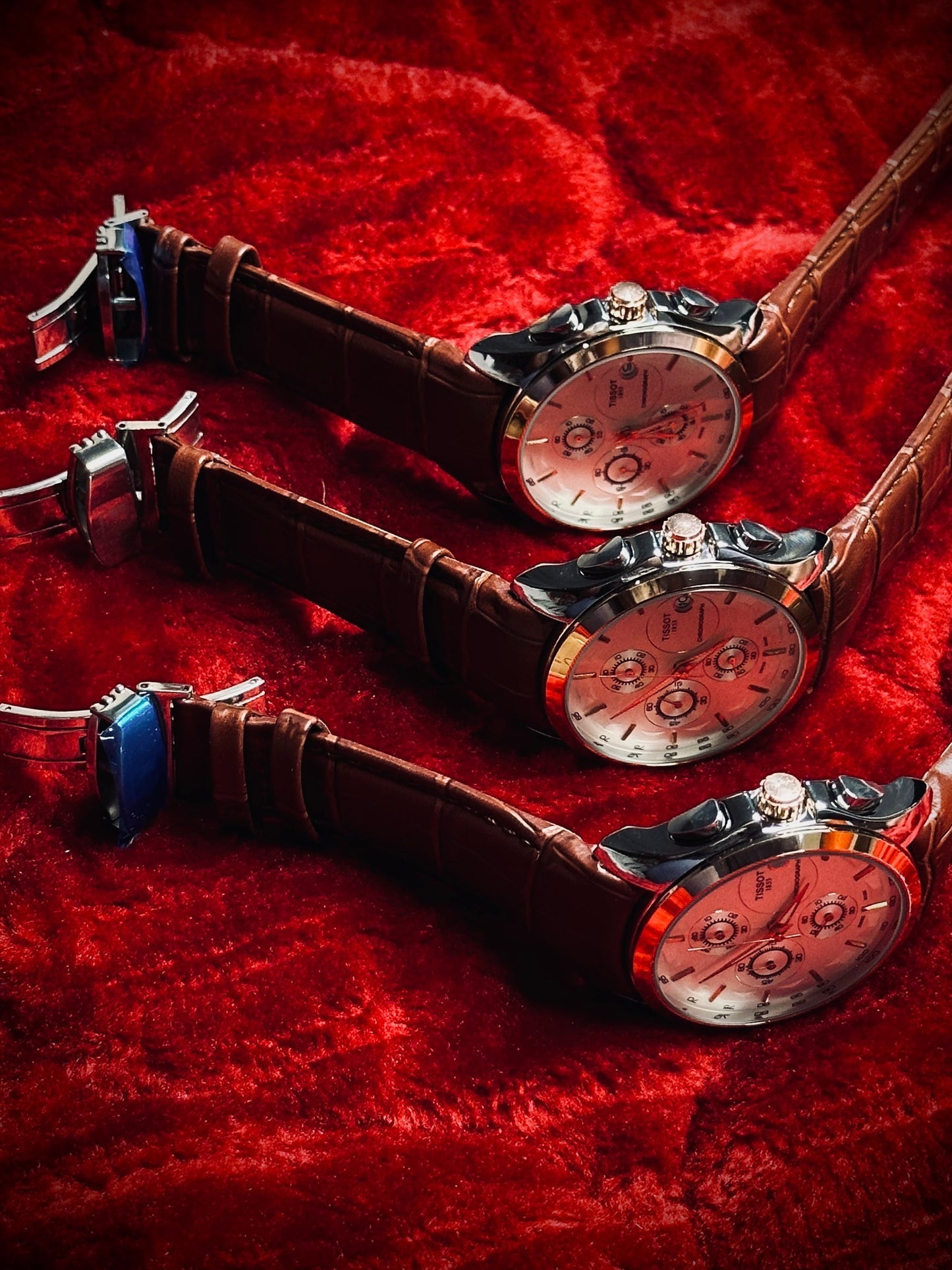 Tissot Leather straps 1853 (All choronograph working)