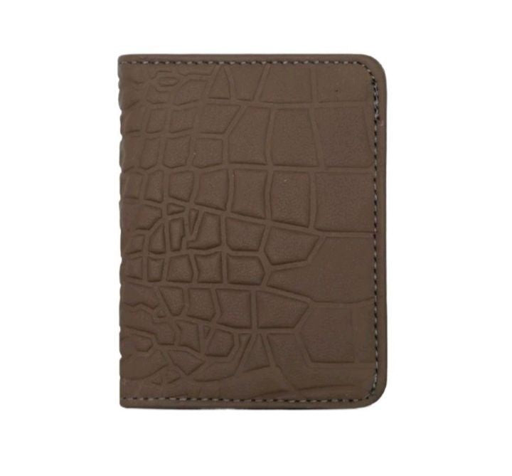 Crocodile Pattern Leather Slim Wallet