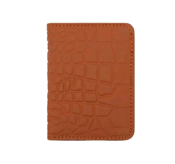 Crocodile Pattern Leather Slim Wallet